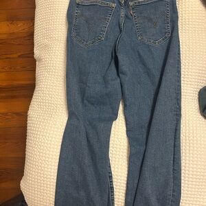 Levi’s straight ribcage jeans